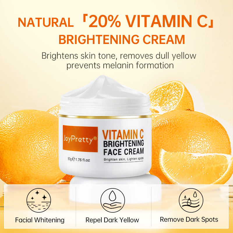 JoyPretty Vitamin C Face Cream with Niacinamide – Brightening Moisturizer for Dark Spots, Uneven Skin Tone & Hydration